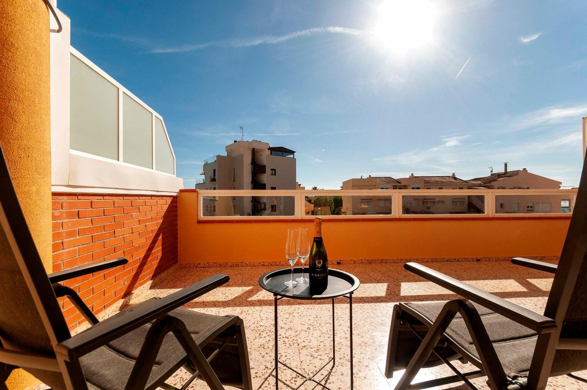 Primera Linea, Gran Terraza, Maravillosas Vistas, Alto Standing Villajoyosa Bagian luar foto